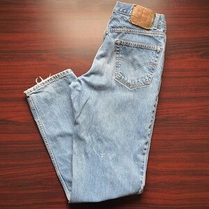 Vintage 90s Levis 550 Jeans Mens 34x36 Paper Tag Relaxed Fit Red Tab